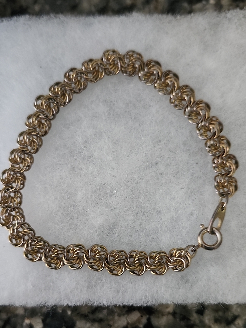 Gold-Tone Byzantine Chain Bracelet - 7.5 Inches